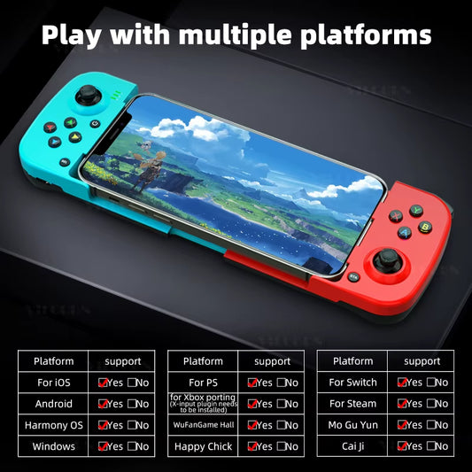 D3 Wireless Bluetooth-Compatible Stretchable Gaming Controller for Mobile Phones Android IOS PC Gamepad Joystick Game Control