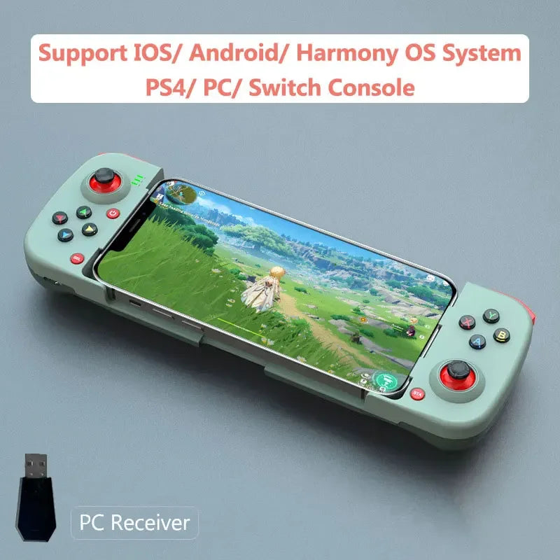 BSP-D3 Wireless Mobile Phone Gamepad for IOS/ Android/ Hongmeng Expandable Bluetooth Controller for PS4/ PC/ Switch