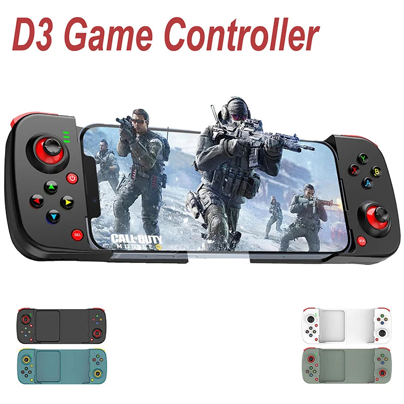 BSP-D3 Wireless Mobile Phone Gamepad for IOS/ Android/ Hongmeng Expandable Bluetooth Controller for PS4/ PC/ Switch